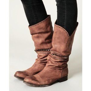 Free People | Heartworn Leather Studded Boots 7